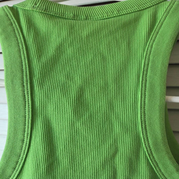Women's & Other Stories Green Ribbed Tank Top Size xs/xxs - Picture 6 of 7